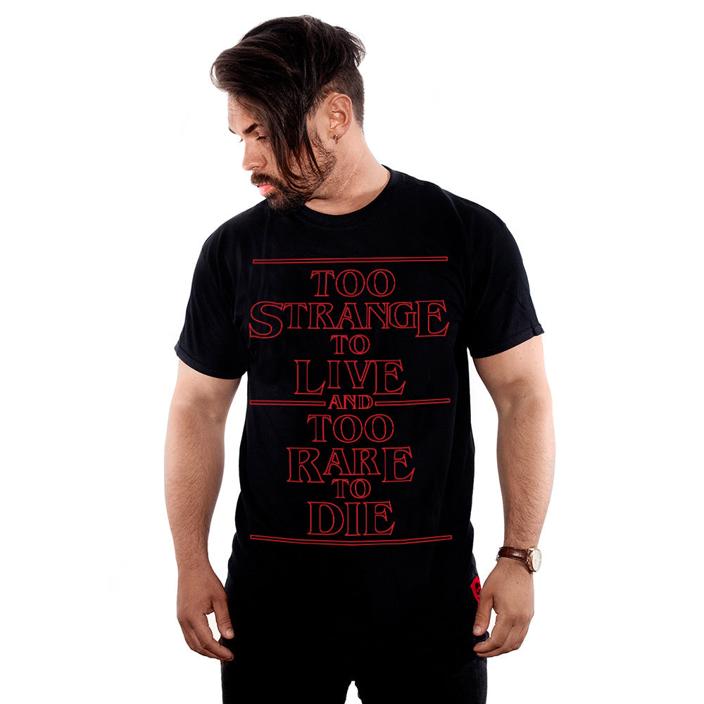 'Too Strange' T-Shirt (Black) - Deth Kult